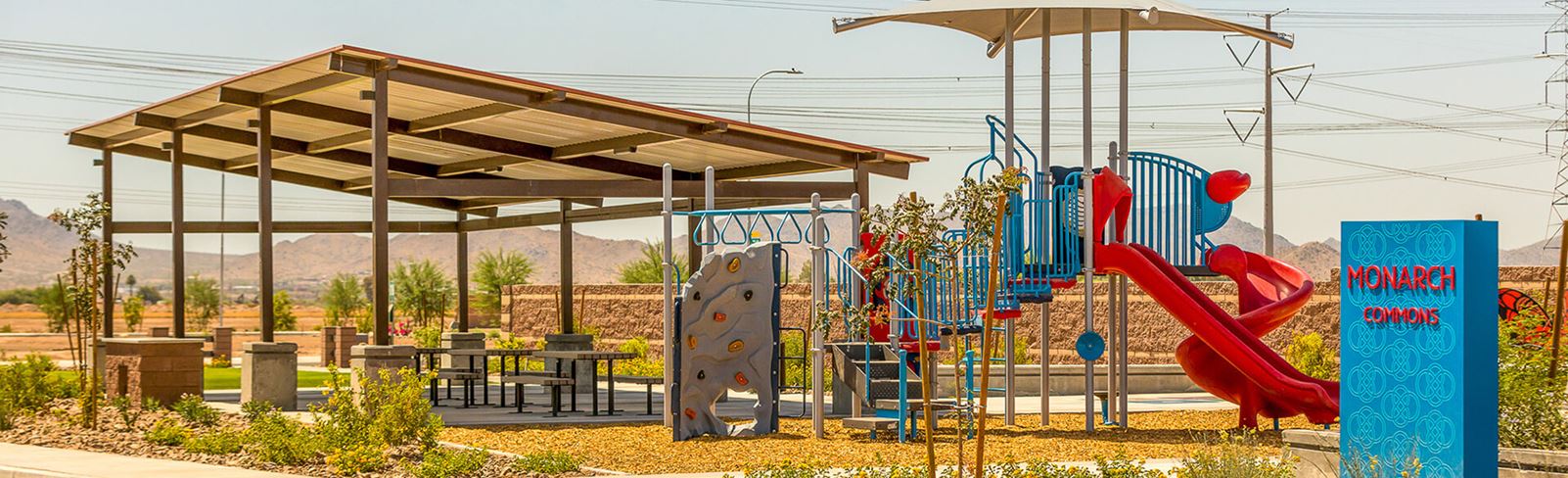 Monarch Commons Park playground at Alamar community in Avondale, Arizona