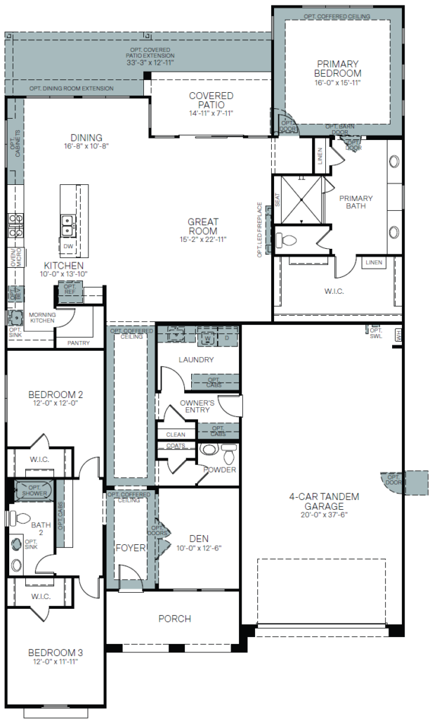 Sandpiper floorplan by Woodside Homes at Alamar community in Avondale, AZ