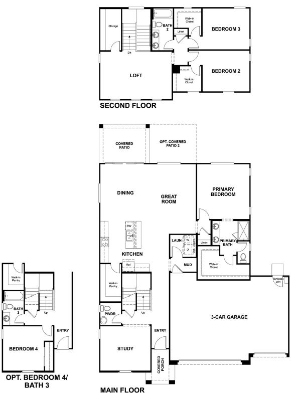 Richmond American Alamar ElderberryP966 Floor Plan.