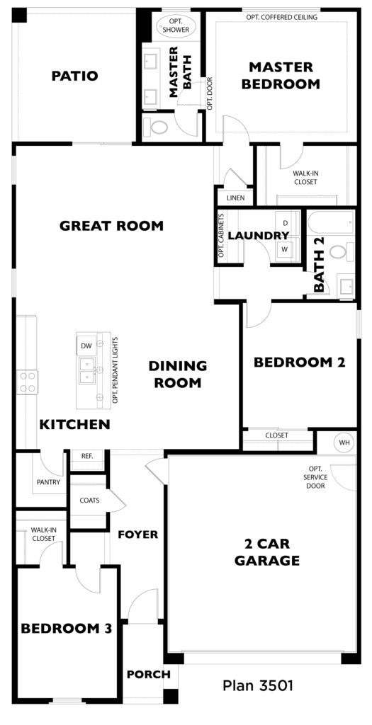 Shea Homes- Floor Plan 3501- Alamar