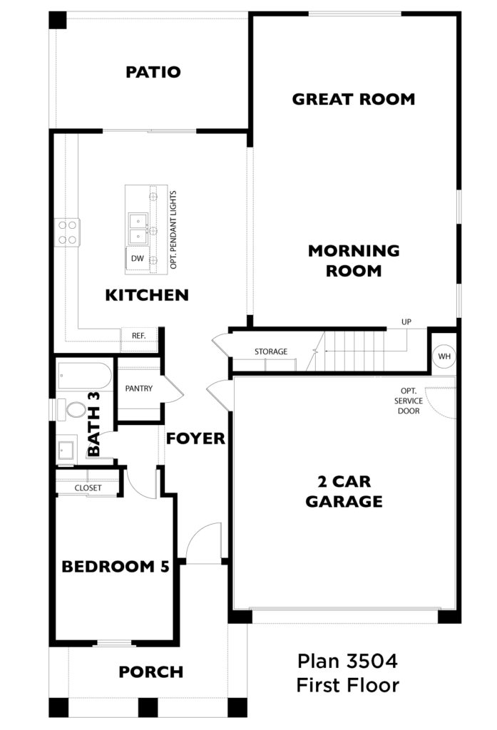 Shea Homes- Floor Plan 3504 first floor- Alamar